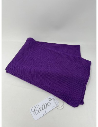 Sciarpa 100% lana colore viola misura 130x20