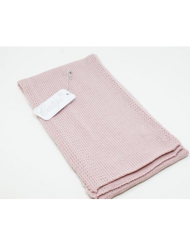 Scarf made in 100% merino wool color pink